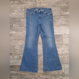 American Eagle Outfitters Low Rise Flare Jeans ~ Womens Size 10